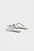 Womens White Flats Shoes Pu
